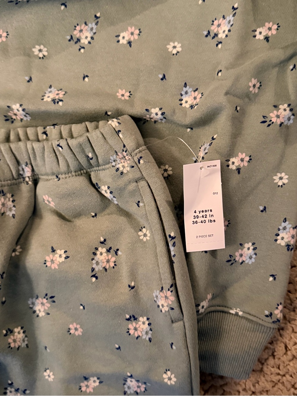 🤍Gap Toddler Vintage Soft Floral Sweat Set🤍 - Picture 5 of 6